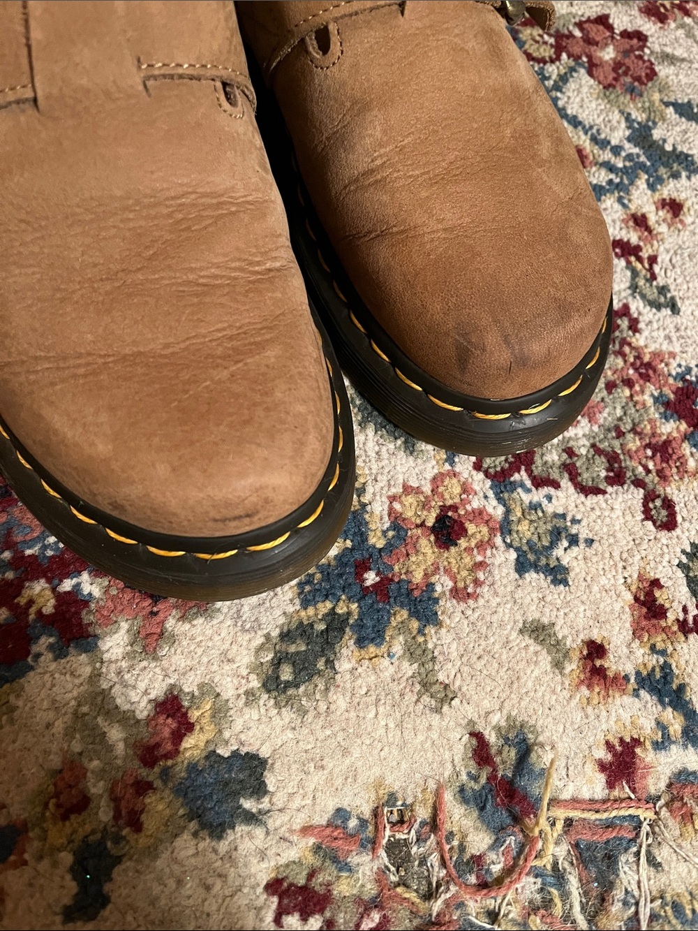 Dr. Martens Women’s Tan Leather Clogs - Picture 6 of 7